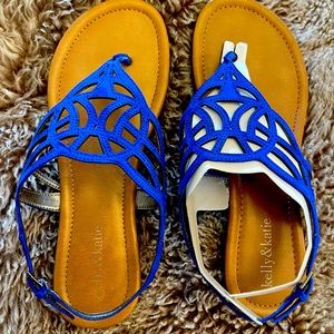 Kelly & Katie Sandals Cobalt Blue